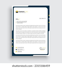 Modern creative clean business letterhead design.