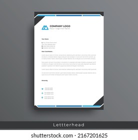 Modern Creative and Clean business style letterhead bundle of your corporate project design. set to print with vector  illustration. corporate letterhead bundle.