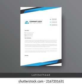 Modern Creative and Clean business style letterhead bundle of your corporate project design. set to print with vector  illustration. corporate letterhead bundle.