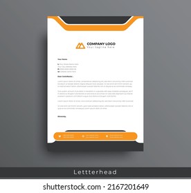 Modern Creative and Clean business style letterhead bundle of your corporate project design. set to print with vector  illustration. corporate letterhead bundle.