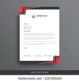 Modern Creative and Clean business style letterhead bundle of your corporate project design. set to print with vector  illustration. corporate letterhead bundle.