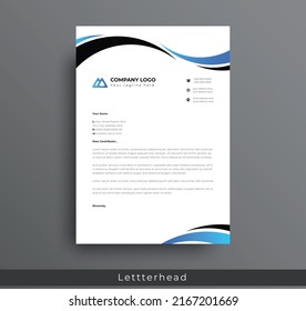 Modern Creative and Clean business style letterhead bundle of your corporate project design. set to print with vector  illustration. corporate letterhead bundle.