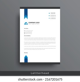 Moderno paquete de membrete estilo comercial creativo y limpio del diseño de su proyecto corporativo. se establece para imprimir con ilustración vectorial. paquete de membrete corporativo.