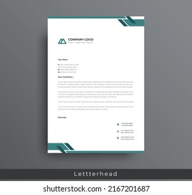 Modern Creative and Clean business style letterhead bundle of your corporate project design. set to print with vector  illustration. corporate letterhead bundle.