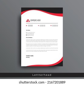 Modern Creative and Clean business style letterhead bundle of your corporate project design. set to print with vector  illustration. corporate letterhead bundle.