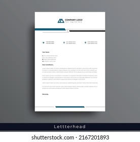 Modern Creative and Clean business style letterhead bundle of your corporate project design. set to print with vector  illustration. corporate letterhead bundle.