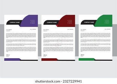 Modern Creative  Clean business style letterhead bundle of your corporate project design.
