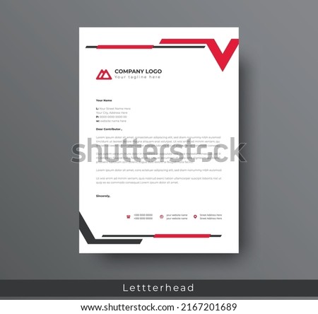 Modern Creative and Clean business style letterhead bundle of your corporate project design. set to print with vector  illustration. corporate letterhead bundle.