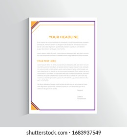 Modern Creative & Clean Corporate Business style letterhead design templates for company project.Ready for  professional,vector,illustration,elegant,abstract,identity,blue,black,white colorful more.