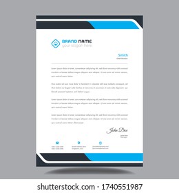Modern Creative & Clean Corporate Business style letterhead design templates for company.Ready for  professional,vector,illustration,elegant,abstract,identity,blue,red,black,white colorful more.