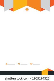 Modern Creative and Clean Corporate Business style letterhead design templates for company project. professional,vector,illustration,elegant,abstract,identity