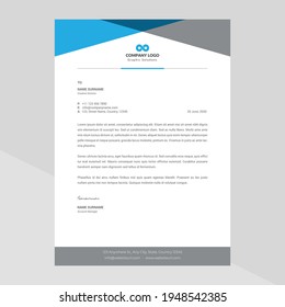 Modern Creative  Clean Corporate Business style letterhead design templates for company project. Ready for professional,vector,illustration,elegant,abstract,identity,blue,red,black,white colorful.