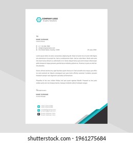 Modern Creative Clean Corporate Business style letterhead design templates for company project. Elegant letterhead template design in minimalist style Free Vector