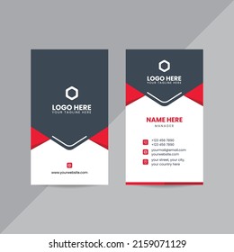 Modern Creative and Clean Corporate Business Card Design Template.