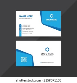 Modern Creative and Clean Corporate Business Card Design Template.