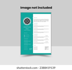 Modernes, kreatives und sauberes CV-Design-Template.