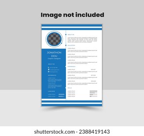 Modernes, kreatives und sauberes CV-Design-Template.