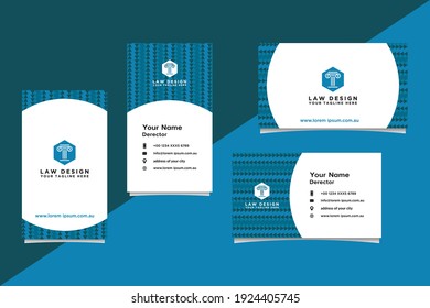 Modern, Creative and Clean Design Vector Business Card Template. Vertical and Horizontal Template Collection