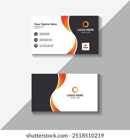 Modern creative clean double-side professional business card design template.