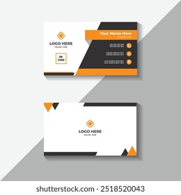 Modern creative clean double-side professional business card design template.