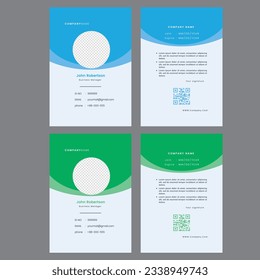 Modernes, kreatives und sauberes ID-Kartendesign.Vector-Template für Mitarbeiter-ID .