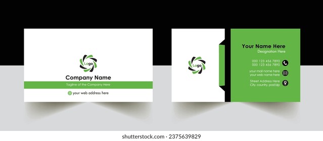 Modern Creative Clean professional Business Card Design Template, Visiting Card free vector