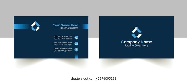 Modern Creative Clean professional Business Card Design, Visiting Card free vector