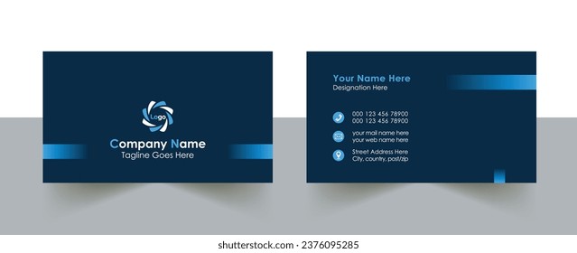 Modern Creative Clean professional Business Card Design, Visiting Card free vector