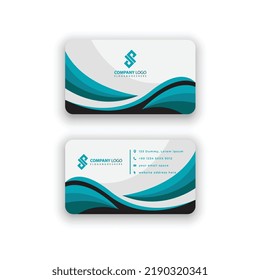 Vector de plantilla de tarjetas de visita simple y creativo moderno