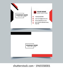 Moderne, kreative und saubere, einfache Design-Vorlage für Business Card