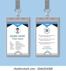 Modern Creative and Clean Two Sided ID Card Template. Vector format