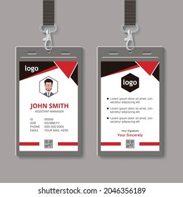 Modern Creative and Clean Two Sided ID Card Template. Vector format