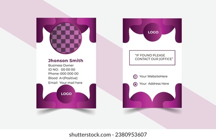 Modern Creative and Clean Two Sided Business Card Template.