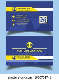 Modern creative and clean vector business card template, Visiting card background design.