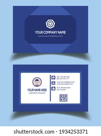 Modern creative and clean vector business card template, Visiting card background design.