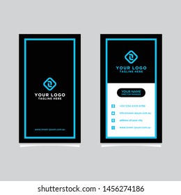 Modern, Creative and Clean Vector Design Business Card Template. Vertical Template