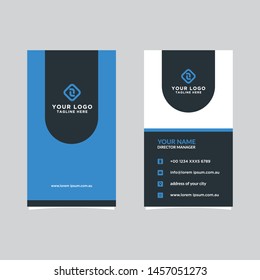 Modern, Creative and Clean Vector Design Business Card Template. Vertical Template