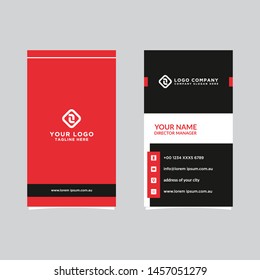 Modern, Creative and Clean Vector Design Business Card Template. Vertical Template