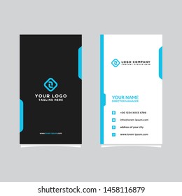 Modern, Creative and Clean Vector Design Business Card Template. Vertical Template