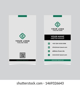 Modern, Creative and Clean Vector Design Business Card Template. Vertical Template