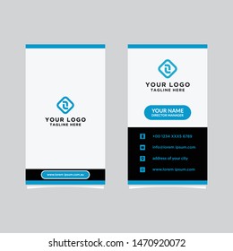 Modern, Creative and Clean Vector Design Business Card Template. Vertical Template