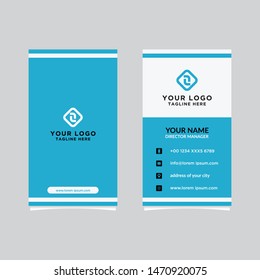 Modern, Creative and Clean Vector Design Business Card Template. Vertical Template