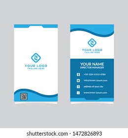 Modern, Creative and Clean Vector Design Business Card Template. Vertical Template