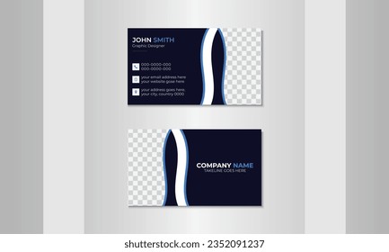 Modern Creative And Clean Visiting Card, Business Card Design Template