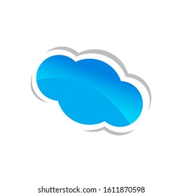modern creative cloud Logo design vector icon illustration