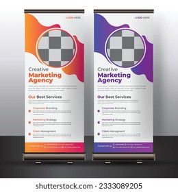 Plantilla de diseño de banner de estilo moderno y creativo