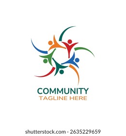 Diseño de logotipo de comunidad creativa moderna