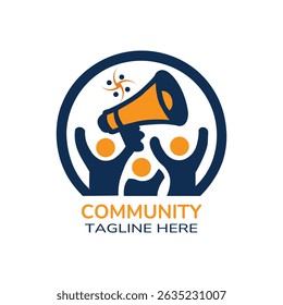 Design moderno do logotipo da comunidade criativa