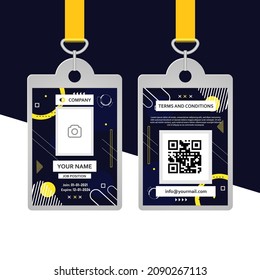 Modern and creative company id card template design