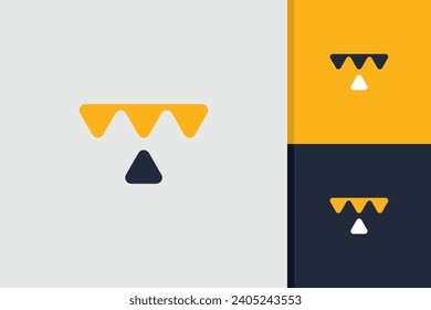 moderno concepto creativo de letra t diseño de logotipo icono plantilla vectorial